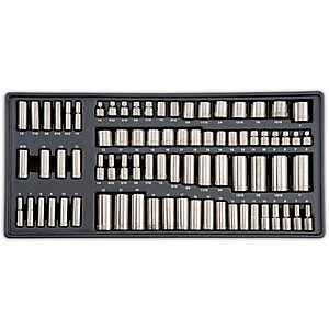 $279: 284-Piece CRAFTSMAN OVERDRIVE Gunmetal Chrome Mechanics Tool Set, Standard SAE/Metric Socket Set, with Hard Case (CMMT99284) at Amazon