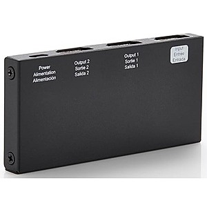 AmazonBasics 1 In / 2 Out Mirror Only 4K @ 60Hz HDMI Splitter 2 for  + Free Shipping w/ Prime
