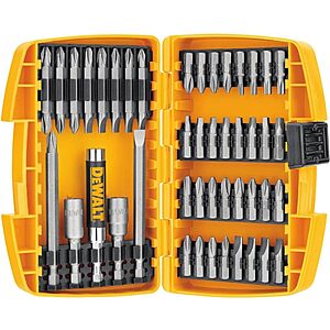$14.99*: 45-Piece DeWALT Screwdriver Bit Set w/ Tough Case at Amazon