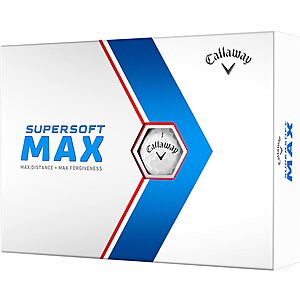 12-Pk Callaway Supersoft Max Golf Balls .75