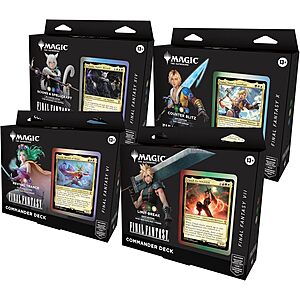 9.99: Magic: The Gathering - Final Fantasy Commander Deck Bundle (Includes All 4 Decks) at Amazon