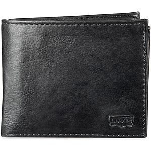 .50: Levi's Men's Extra Capacity Slimfold Wallet with Multiple Card Slots and ID Window at Amazon