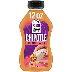 12-Oz Taco Bell Creamy Sauce (Chipotle) https://static.slickdealscdn.com/attachment/1/1/7/1/5/2/7/300x300/18154111.thumb.60 w/ Subscribe & Save
