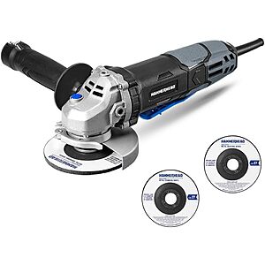 $18.60*: Hammerhead 4-1/2" Corded Angle Grinder w/ 3x Grinding Wheels at Amazon