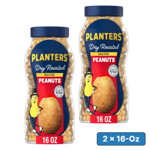 2-Count 16-oz Planters Peanuts (Salted Dry Roasted) .15 w/ Subscribe & Save