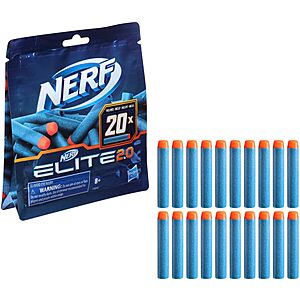 $3.20: Nerf Elite 2.0 20-Dart Refill Pack at Amazon