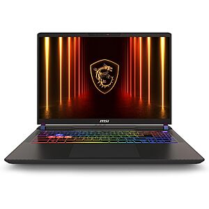 $1549.99: MSI Vector 16 HX AI: 16” 144Hz FHD+, Intel Ultra 7 255HX, RTX 5070Ti, 16GB DDR5, 512GB SSD + Battlefield 6 + Borderlands 4 at Amazon