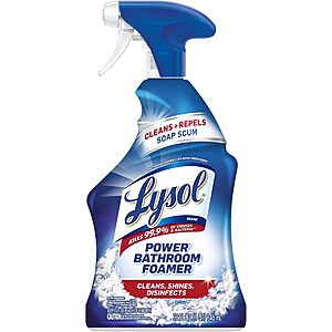 32-Oz Lysol Power Bathroom Foamer Cleaning Spray (Island Breeze) alt=