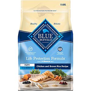 5-lb Blue Buffalo Life Protection Formula Puppy Dry Dog Food .75 & More w/ Subscribe & Save