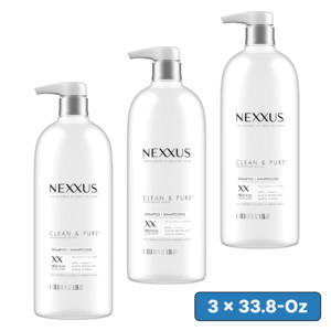 [S&S] $33.20: 3 × 33.8-Oz Nexxus Clean and Pure Clarifying Shampoo ($11.07 each) at Amazon