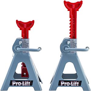 Select Regions: Pro-Lift 3-Ton T-6903D Double Pin Jack Stands .25 + Free Shipping