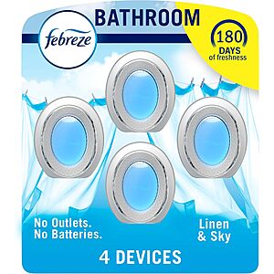 [S&S] $6.46*: 4-Count Febreze Small Spaces Air Fresheners (Linen & Sky) at Amazon