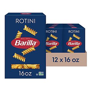 [S&S] from $11.29: 12-Pack 16-Oz Barilla Pasta at Amazon (94.1￠ each)