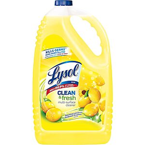 [S&S] .87: 144-Oz Lysol Multi-Surface Cleaner (Sparkling Lemon and Sunflower) at Amazon