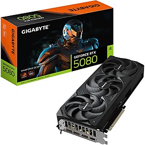 Prime Members: GIGABYTE RTX 5080 WINDFORCE OC SFF 16GB GDDR7 Graphics Card 00 + Free Shipping