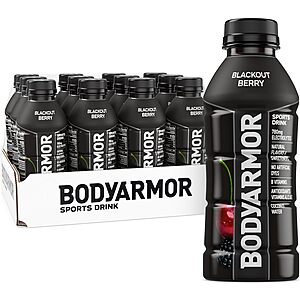 12-Pack 16-Oz BODYARMOR Sports Drink (Blackout Berry) $6.85 & More w/ Subscribe & Save