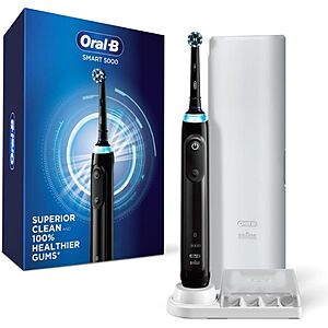 Oral-B Smart 5000 Rechargeable Electric Toothbrush (White or Black)  + Free Shipping