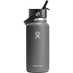 32-Oz Hydro Flask Wide Vacuum Insulated Stainless Steel Water Bottle (Stone) 
