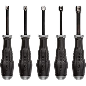 5-Piece TEKTON High-Torque Black Oxide Blade Nut Driver Set (6-10mm) .20