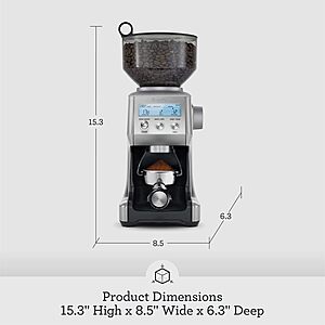 Breville Smart Grinder Pro Coffee Mill Conical Burr Grinder (Various Colors) 9.95 + Free Shipping