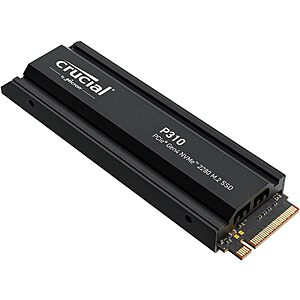 2TB Crucial P310 PCIe Gen4 M.2 2280 NVMe Internal Solid State Drive w/ Heatsink $112 + Free Shipping