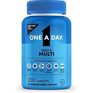 200-Count One-A-Day Men's Complete Multivitamin Supplement .20 w/ Subscribe & Save