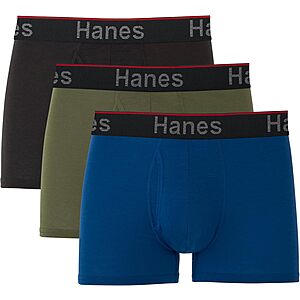 $8.96*: 3-Pack Hanes Men's Total Support Pouch Boxer Brief at Amazon