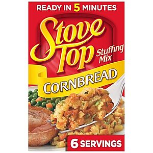 [S&S] $1.51: 6-Oz Stove Top Stuffing Mix (Cornbread) at Amazon