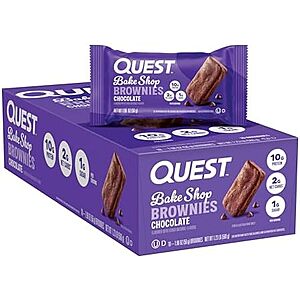 10-Count 1.98oz Quest Bake Shop Chocolate Brownies .70 w/ Subscribe & Save