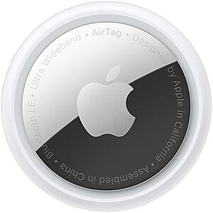 $19.99*: Apple AirTag Bluetooth Tracking Device at Amazon