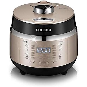 $182.99: CUCKOO Induction Heating Pressure Rice Cooker (CRP-EHSS0309FG) at Amazon