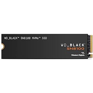 $379.99*: 4TB WD_BLACK SN8100 M.2 2280 PCIe Gen 5.0x4 NVMe Solid State Drive at Amazon