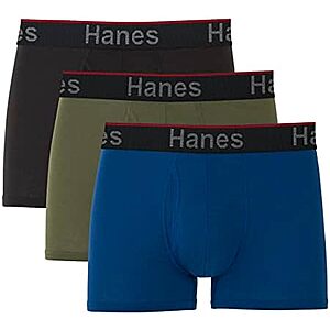 3-Pack Hanes Men's Total Support Pouch Boxer Briefs (various) from $8.50 