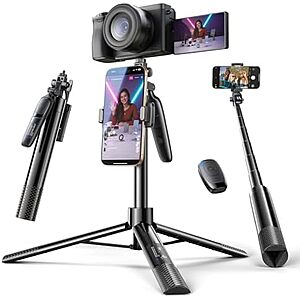 $9.99*: LISEN 67" Selfie Stick Aluminum Tripod for iPhone 16 w/ Remote at Amazon