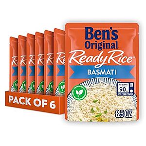 6-Pack 8.5-Oz BEN'S ORIGINAL Ready Rice (Basmati) $4.65 w/ Subscribe & Save