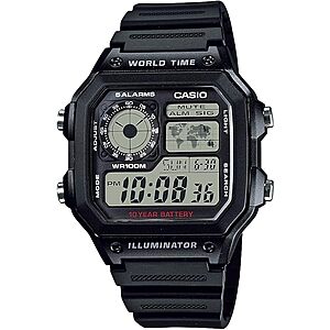 39.5mm Casio Men's Digital LC Analog Multi-Function Watch (Black) $20 