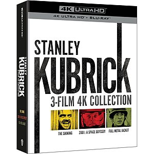 Stanley Kubrick: 3-Film 4K Collection (4K UHD + Blu-ray) $24.50 & More