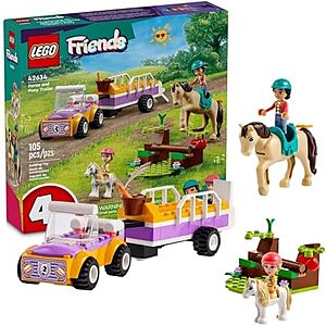 105-pc LEGO Friends Horse and Pony Trailer Playset (42634) $11.20 