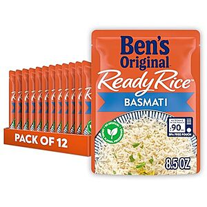 12-pk 8.5-oz BEN'S ORIGINAL Ready Rice Basmati Rice $9.30 w/ Subscribe & Save