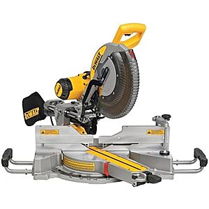$499: 12″ DeWALT Double Bevel Sliding Miter Saw (DWS780) at Amazon