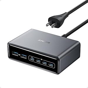 Anker Prime Charger 200W 6-Port GaN Charging Station $50 + Free Shipping