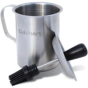 $9.59: 16-Oz Cuisinart Stainless Steel Sauce Pot & Silicone Basting Brush Set at Amazon