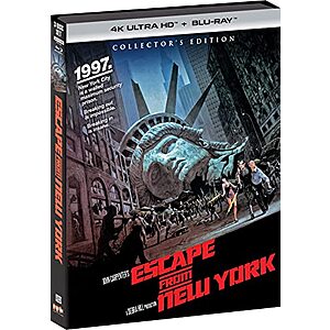 4K Ultra HD Blu-rays: Escape from New York: Collector's Edition .50 & More