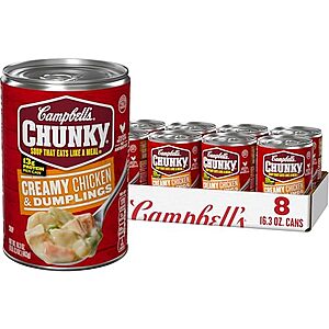 8-pk 16.3-oz Campbell's Chunky Soup (Creamy Chicken & Dumplings)  w/ Subscribe & Save