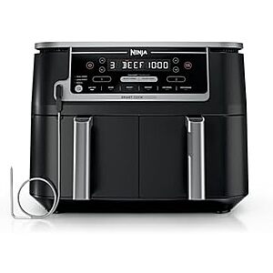 $129.99: Ninja DZ550 Foodi 10 Quart 6-in-1 DualZone Smart XL Air Fryer at Amazon
