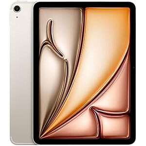 [Regional/MidAtlantic, AC] $550.90: 256GB Apple iPad Air 11-inch with M3 chip, Wi-Fi 6E + 5G Cellular, Starlight at Amazon