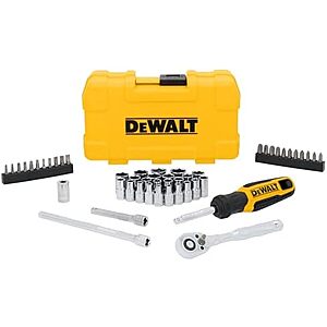 $39: 50-Piece DeWALT 1/4" Drive Mechanics Tool Set (DWMT45422) at Amazon