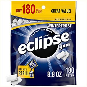180-Piece eclipse Sugar Free Chewing Gum (Winterfrost) $4.45 w/ Subscribe & Save
