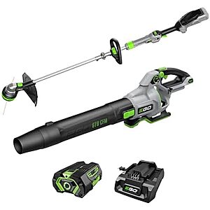 56V EGO Power+ Cordless Trimmer and Blower Combo w/ 4Ah Battery & Charger 0 + Free Shipping