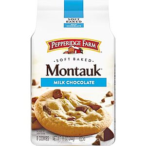 8.6-Oz Pepperidge Farm Montauk Soft Baked Cookies (Milk Chocolate) alt=